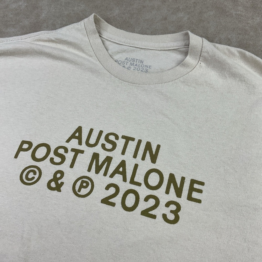 Post Malone T-Shirt Sz 2XL Austin 2023 Tour If Y'all Weren't Here I'd Be Crying - Picture 4 of 10